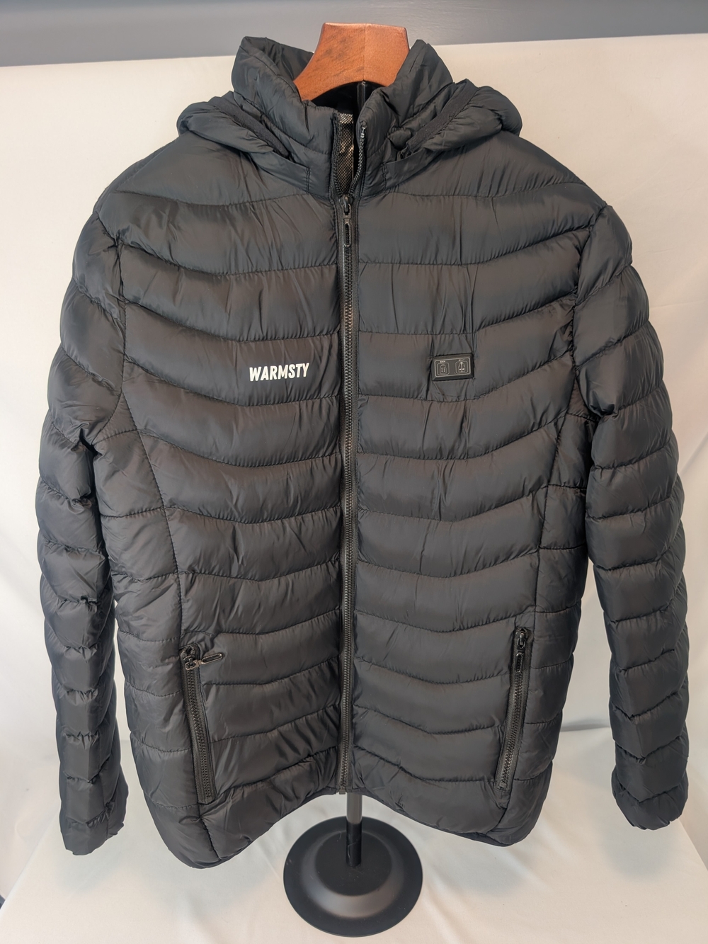 Warmsty Women's 2XL Black Quilted Hooded Puffer Jacket